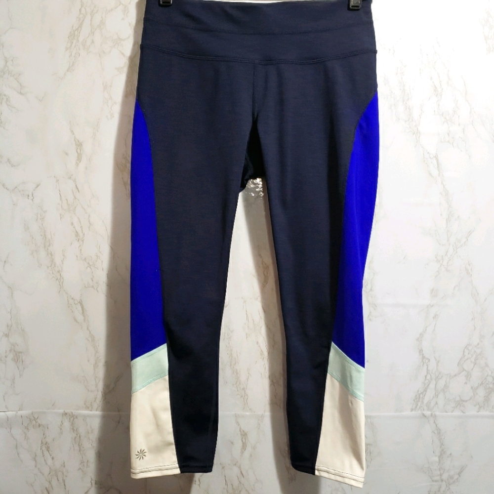 Athleta Colorblock Sonar Capri Leggings (S)